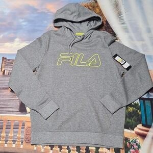 Fila Gray Hoodie Pullover Size Medium